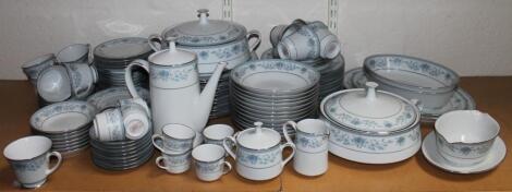 A comprehensive 20thC Noritake Blue Hill dinner service