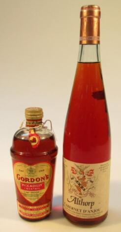 A bottle of vintage Gordon's Piccadilly Cocktail