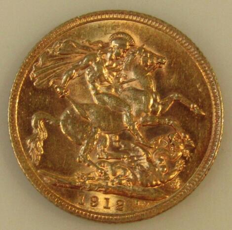 A George V full gold sovereign