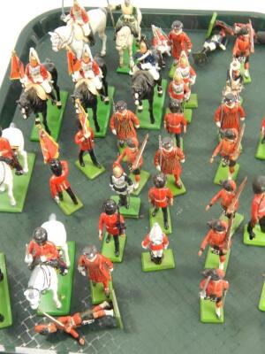 Britains lead model figures and horses - 2