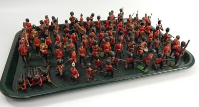 Lead model figures of guardsmen