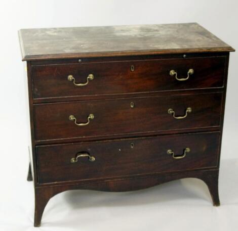 A George III mahogany gentleman's chest