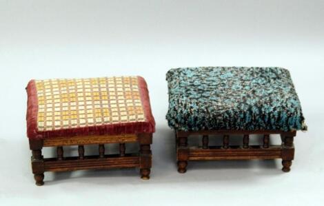 A pair of Victorian footstools