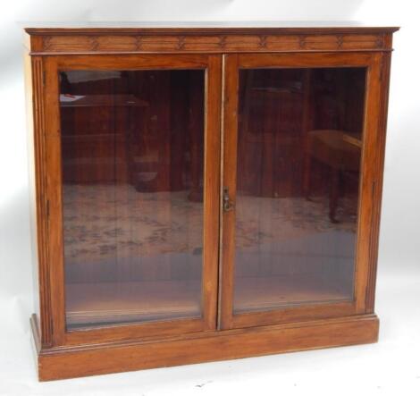 A mahogany bookcase