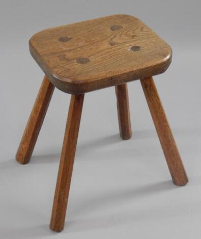 An elm stool.