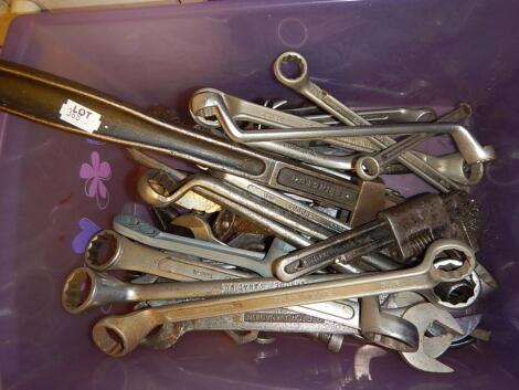 A collection of wrenches