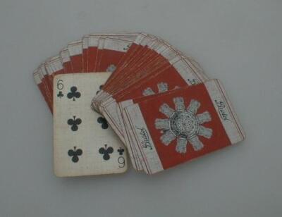 A set of "Bristol" engines playing cards