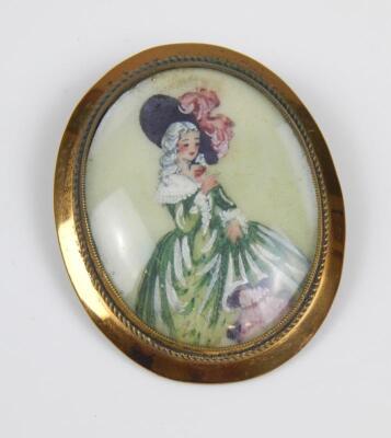 A portrait brooch