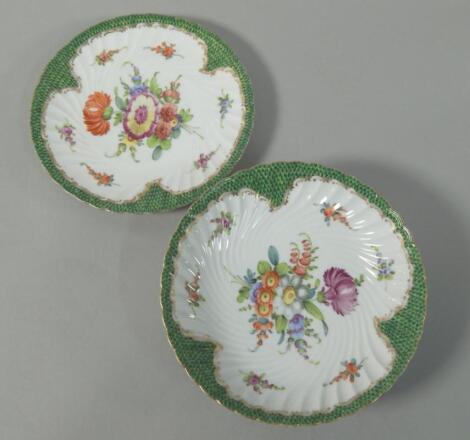 Two items of early 20thC Dresden porcelain