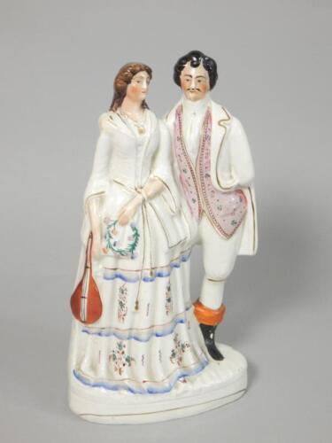 A 19thC Staffordshire flatback figure