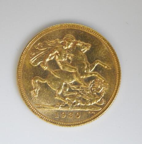 A George V gold full sovereign