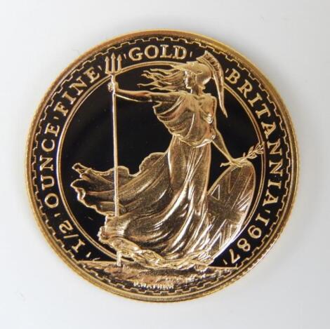 A Britannia ½oz gold proof coin