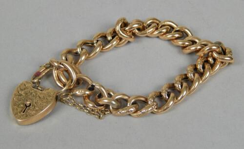 A 9ct gold charm bracelet