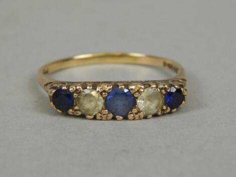 A 9ct gold dress ring