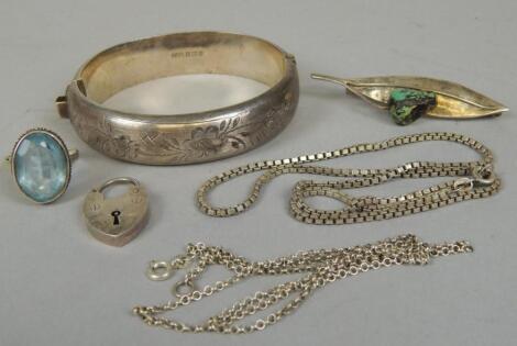 Various silver and other jewellery