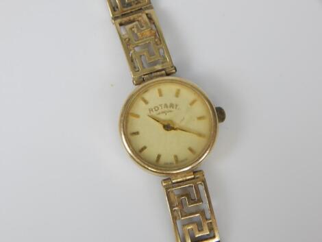 A 9ct gold Rotary ladies wristwatch