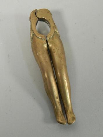 A pair of 19thC brass nutcrackers