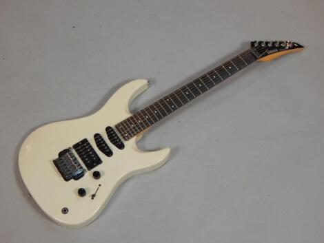 A Yamaha RGX 3.2 electric guitar