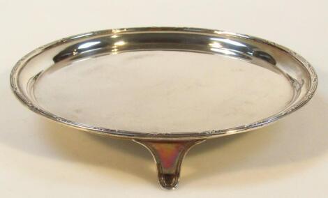 A George V silver waiter