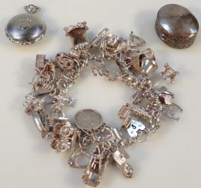 A 20thC charm bracelet