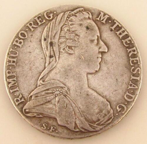 An 18thC Maria Theresa silver thaler coin