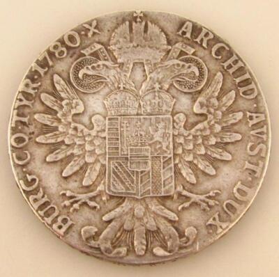 An 18thC Maria Theresa silver thaler coin - 2