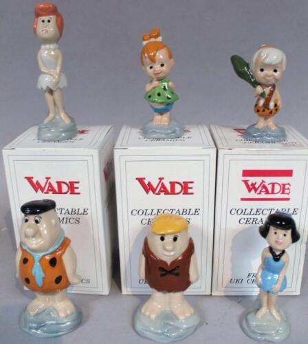 Various Wade Flintstones figures