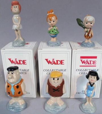 Various Wade Flintstones figures