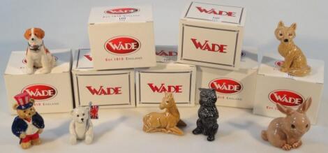 Various Wade limited edition Collectors Club and other figures