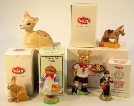 Various Wade limited edition Collectors Club and other figures