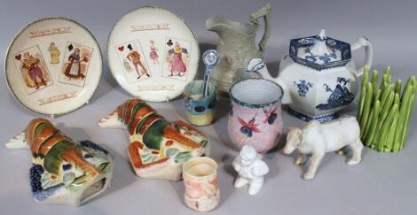 Various pottery porcelain etc