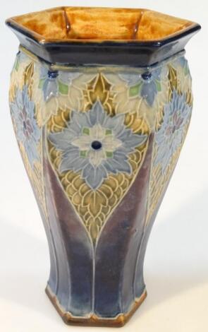 An early 20thC Doulton stoneware vase