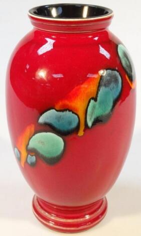 A modern Poole Delphis style vase