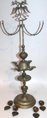 An early 20thC Russian lamp base