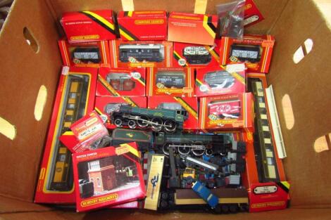 Various Hornby OO-gauge accessories carriages etc