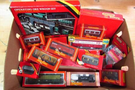 Various Hornby OO-gauge and other boxed railway accessories