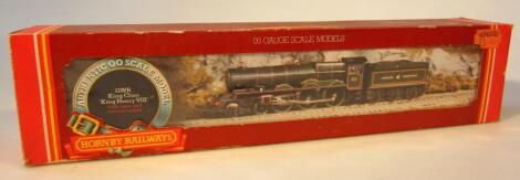 A Hornby railways OO-gauge locomotive and tender