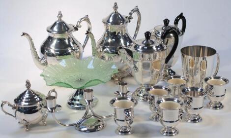 Various silver platedware