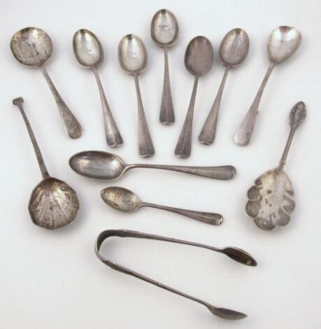 Various George V and later silver teaspoons