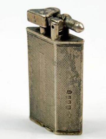 An Art Deco silver lighter