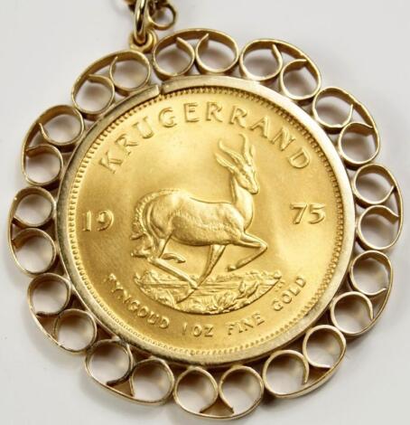 A 1975 South African gold Krugerrand