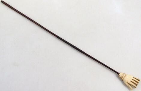 A late 19thC back scratcher