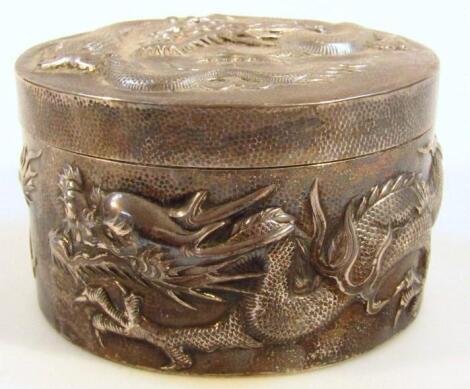 A late 19thC Chinese powder box