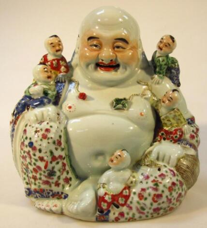 A Chinese porcelain Ming style figure