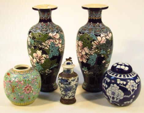 Various oriental pottery