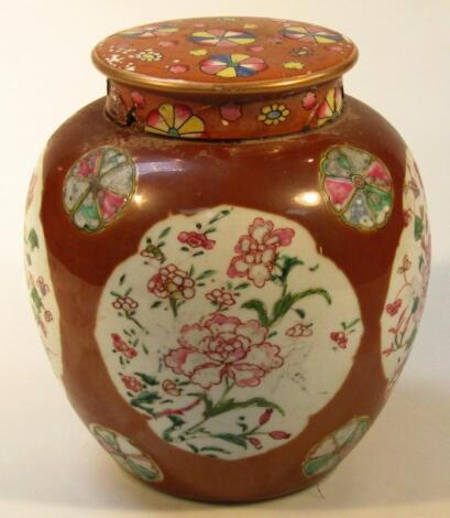 A 19thC Chinese Qing period jar and cover