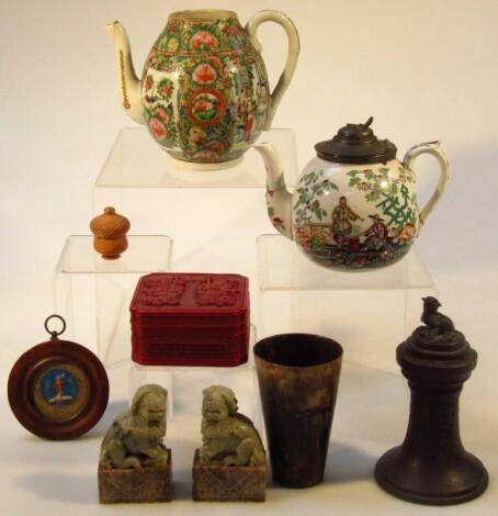 Various oriental ornaments etc