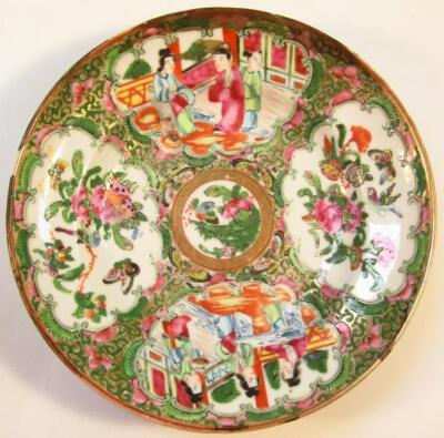 Various 19thC and later Cantonese earthenware - 2