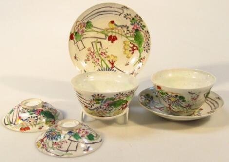 Various late 19thC/early 20thC eggshell porcelain