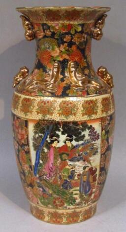 A 20thC oriental earthenware vase